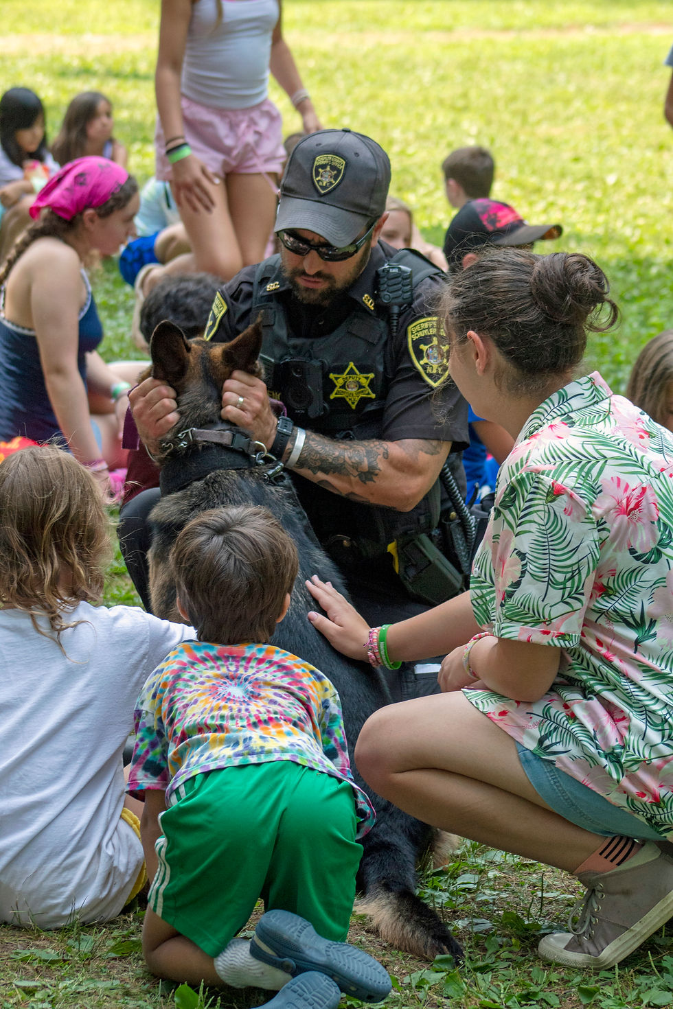 K-9 Demonstration at Hidden Valley 4-H Camp