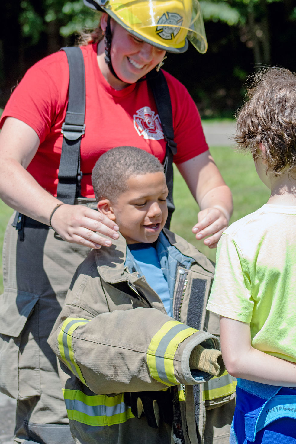 Fire Safety Demo at Hidden Valley 4-H Camp