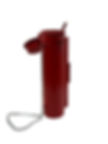 Red Flagging Container with Chain