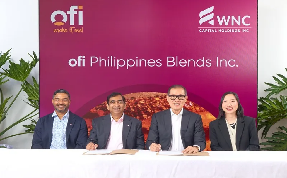 OFI forms JV with WNC to expand savoury solution development in the Philippines