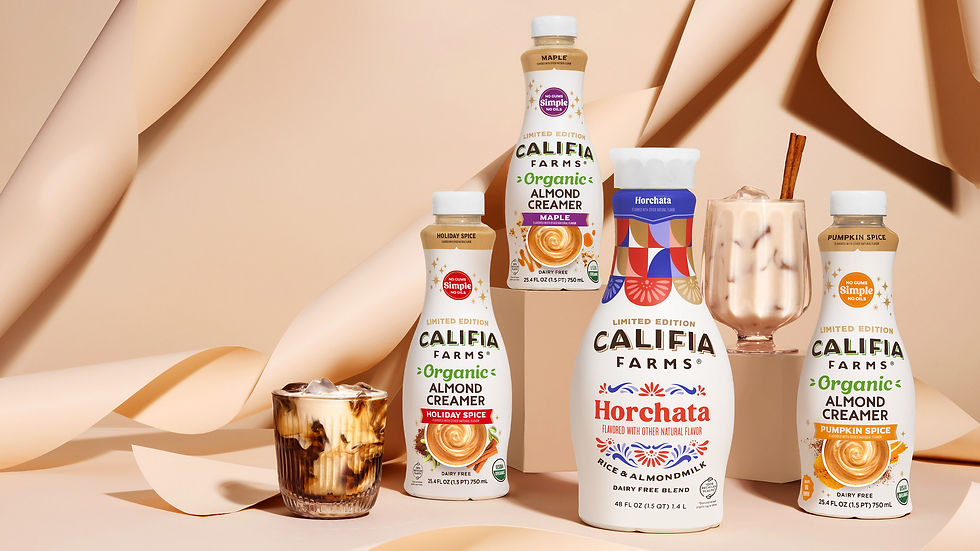 Califia Farms introduces new organic seasonal creamers and horchata drink