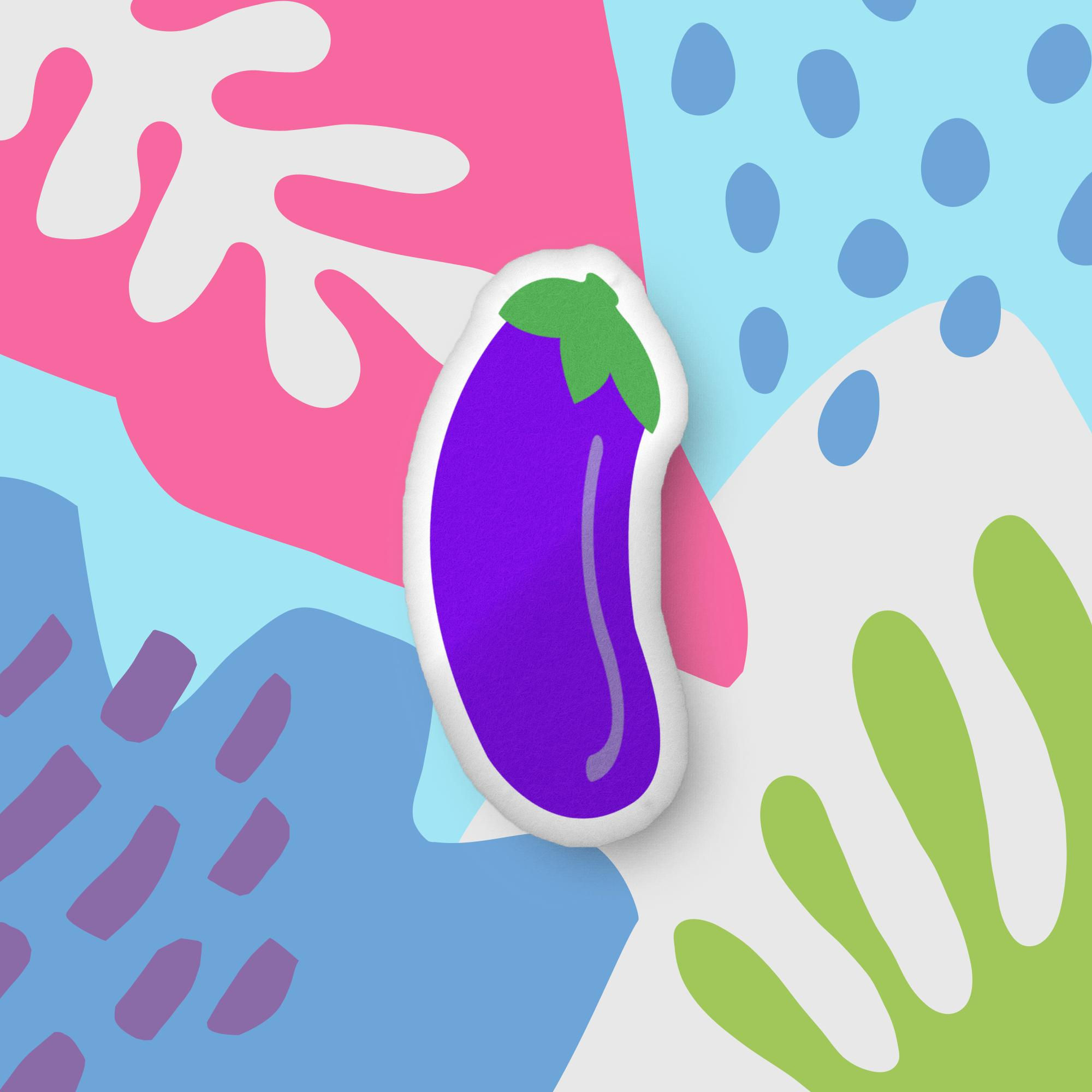 Hoe-Busters Eggplant Pillow