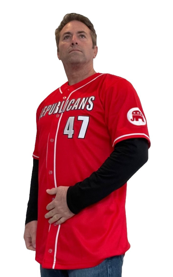 TRUMP 47. Baseball Fan Jersey by GenX Apparel Genx