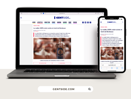Gentside, célèbre magazine masculin, parle de la VODKA NADÉ
