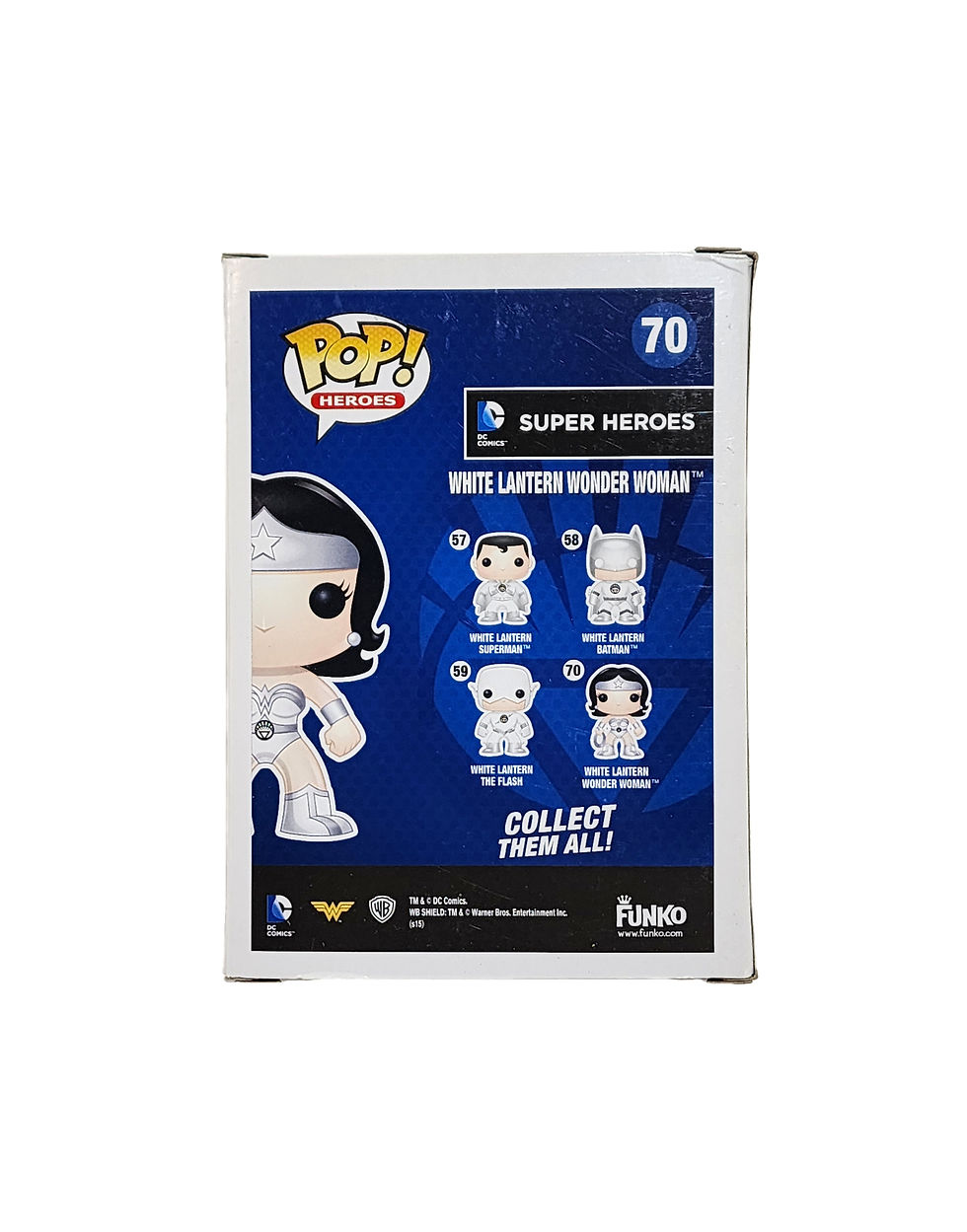 Thumbnail: Funko Pop box back White Lantern Wonder Woman Collect Them All Super Heroes