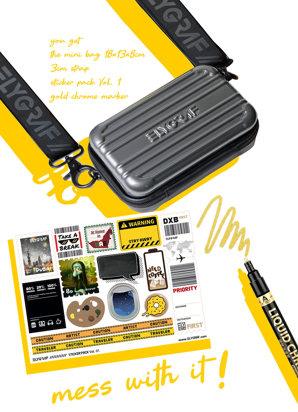Thumbnail: Cross Minibag Gunmetal Gray