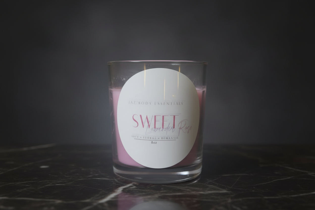 Sweet Lavender Rose Candle