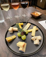 wine and cheese flight