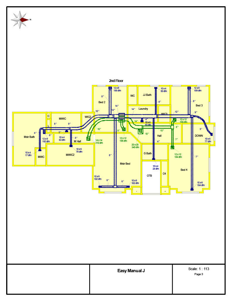 New Construction HVAC Plan