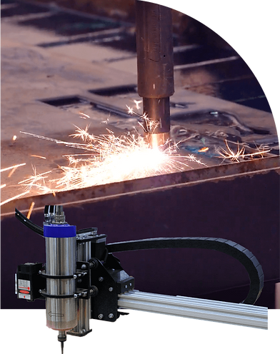 Custom metal fabrication with precision cutting at Eisenwood Pittsburgh workshop