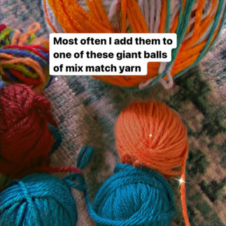 Creating the Scrap Yarn Blanket