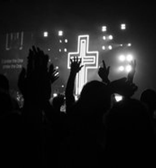 Audience Sitting During a Concert