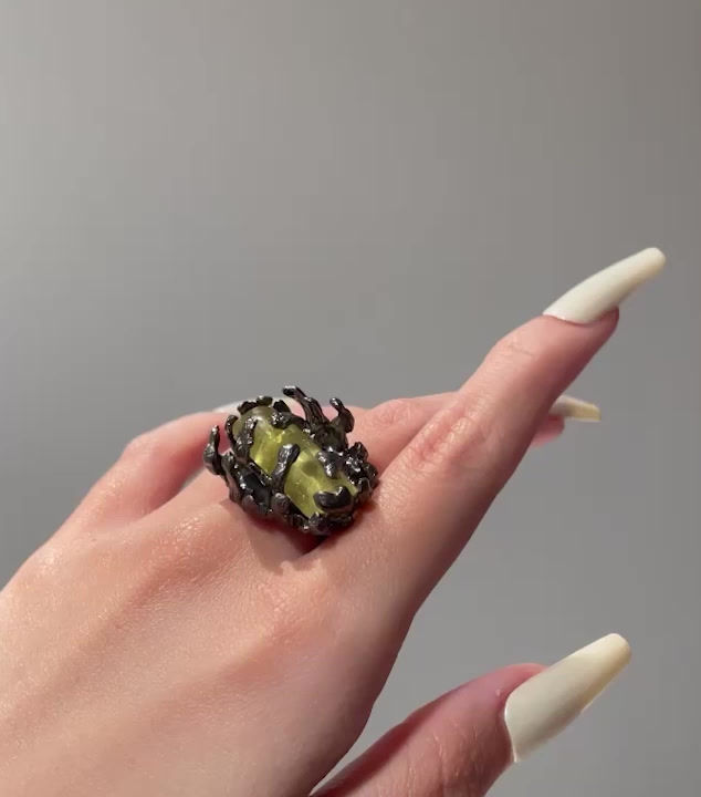 Thumbnail: EMILY golden beryl brass ring