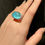 Thumbnail: AVA BABY aquamarine silver ring