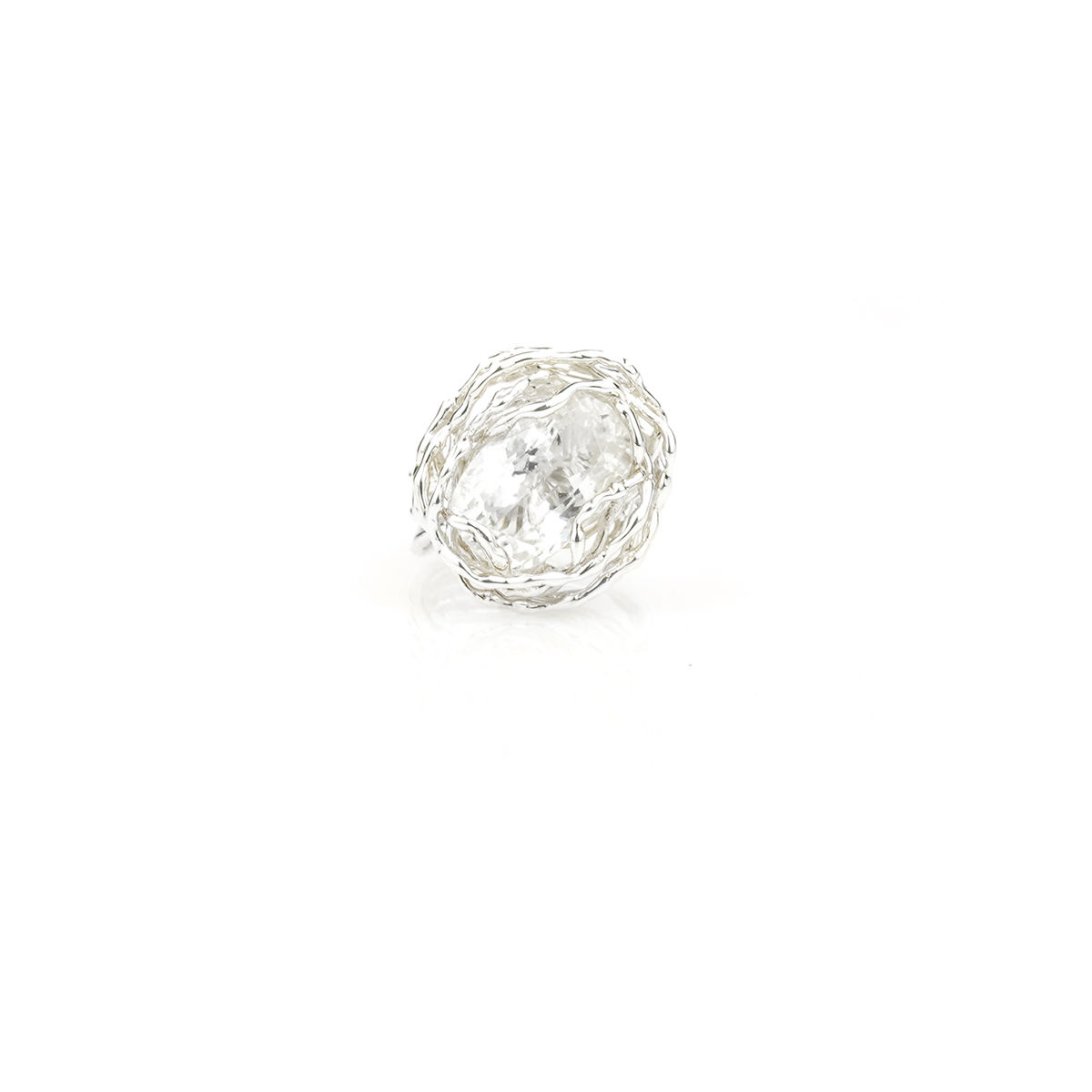 MAUREEN topaz silver ring