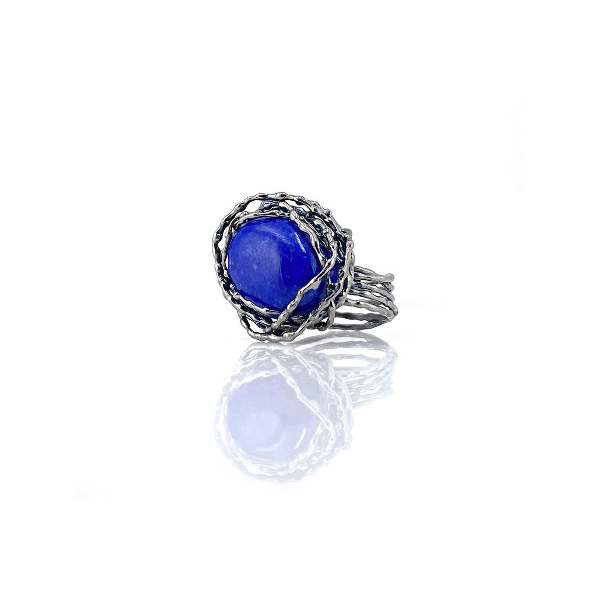 MAUREEN lapis lazuli silver ring
