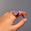 Thumbnail: AVA charoite brass ring