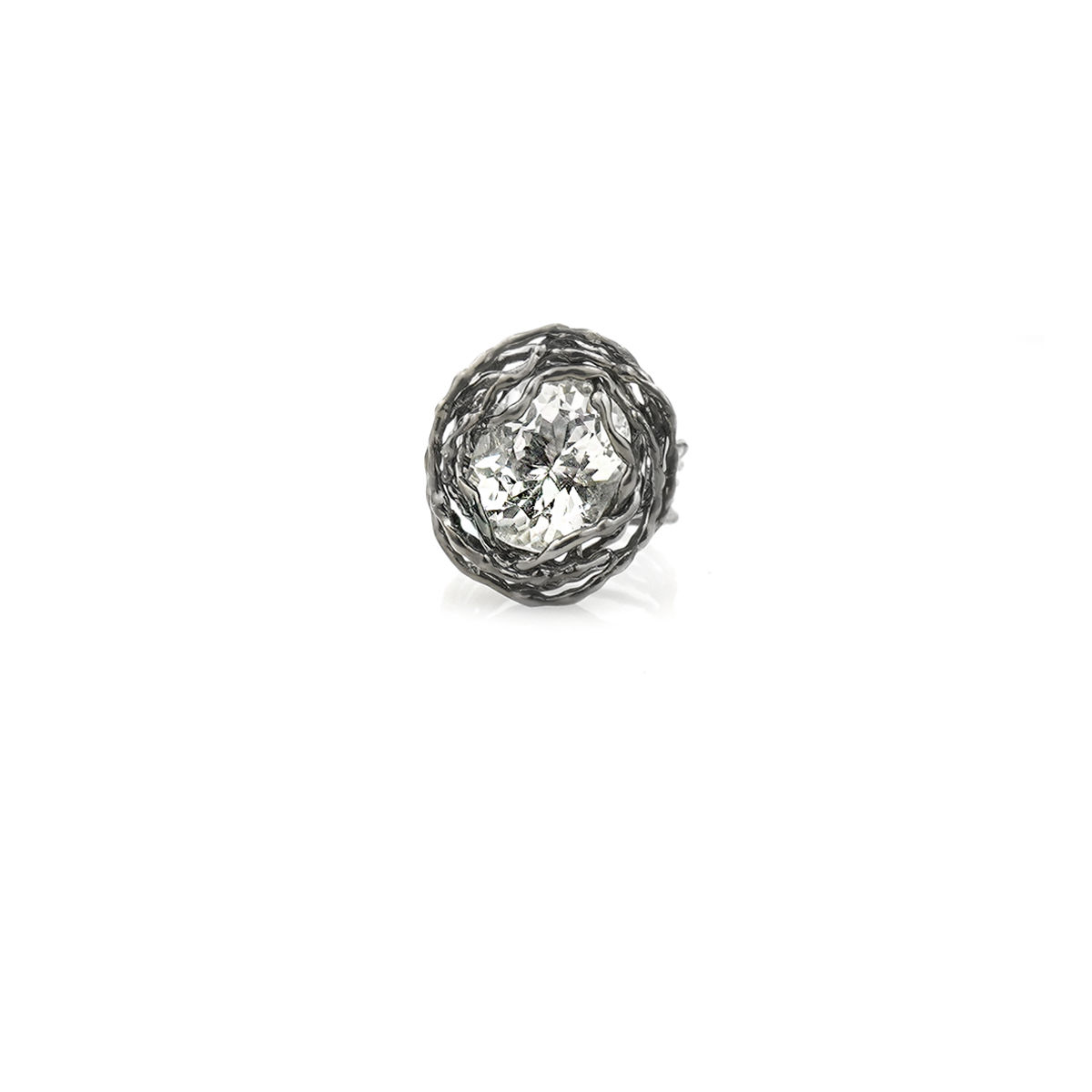 MAUREEN topaz silver ring