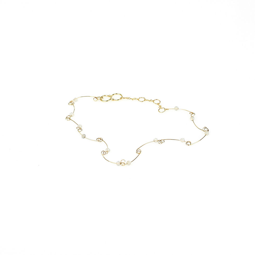 Thumbnail: ANAIS labradorite 10K gold bracelet