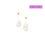 Thumbnail: WINTER BLOOM baroque pearl & diamond -  18K gold asymmetrical earrings