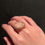 Thumbnail: MAUREEN rose quartz silver ring