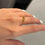 Thumbnail: BABY PIA 10K gold - tangerine diamond ring