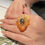 Thumbnail: O'KEEFFE agate, gray pearl & diamond - 10K gold ring