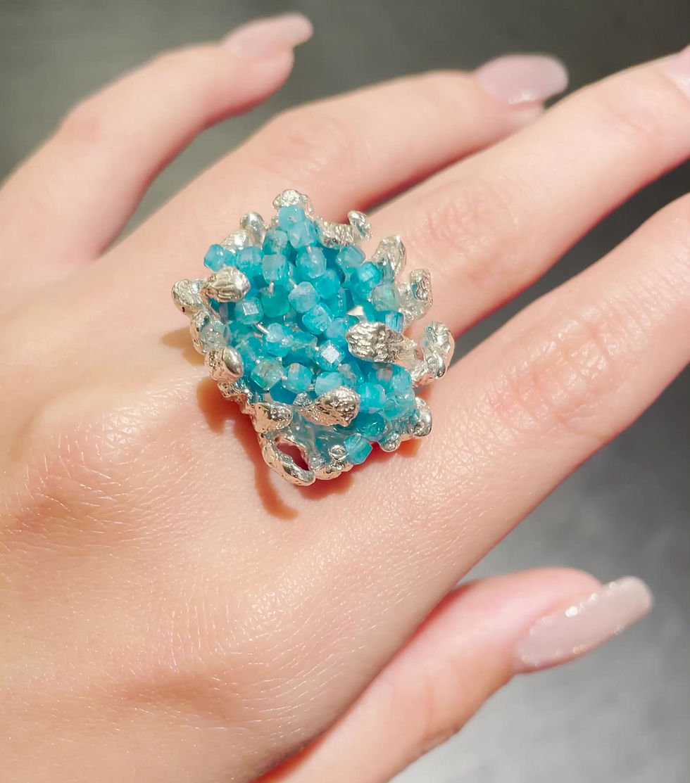 Thumbnail: MYLA apatite - silver ring