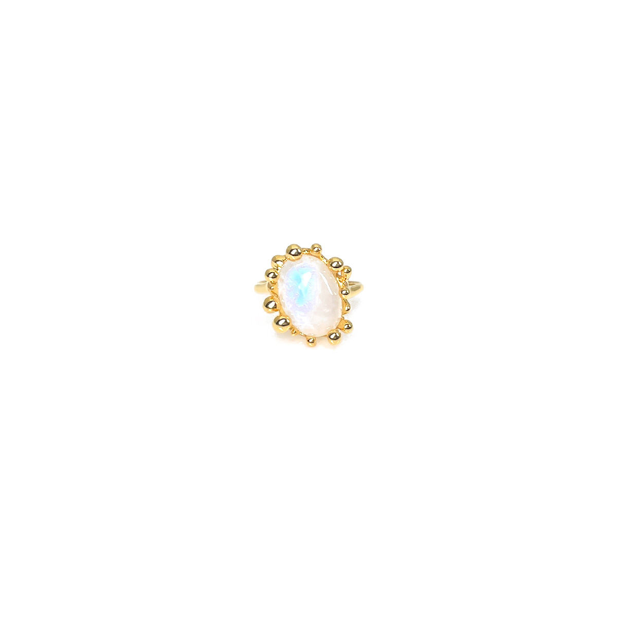 ALICIA moonstone 10k gold ring