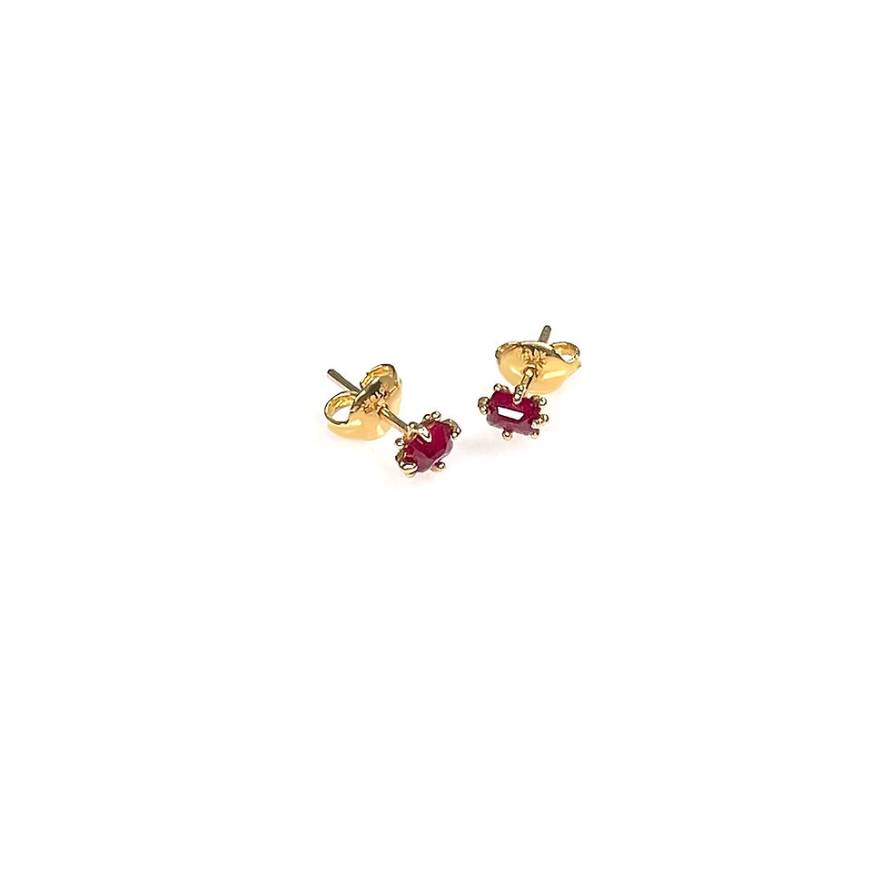 Thumbnail: FILIPA ruby 10K gold earrings