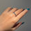 Thumbnail: GROOVIN' N2 cobalt blue spinel silver ring