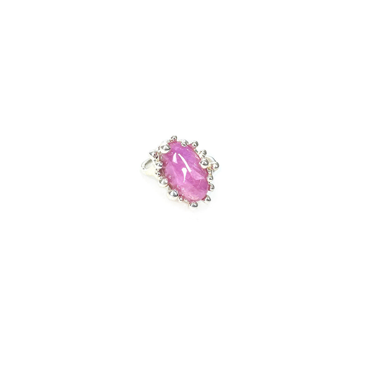 ALICIA pink sapphire silver ring