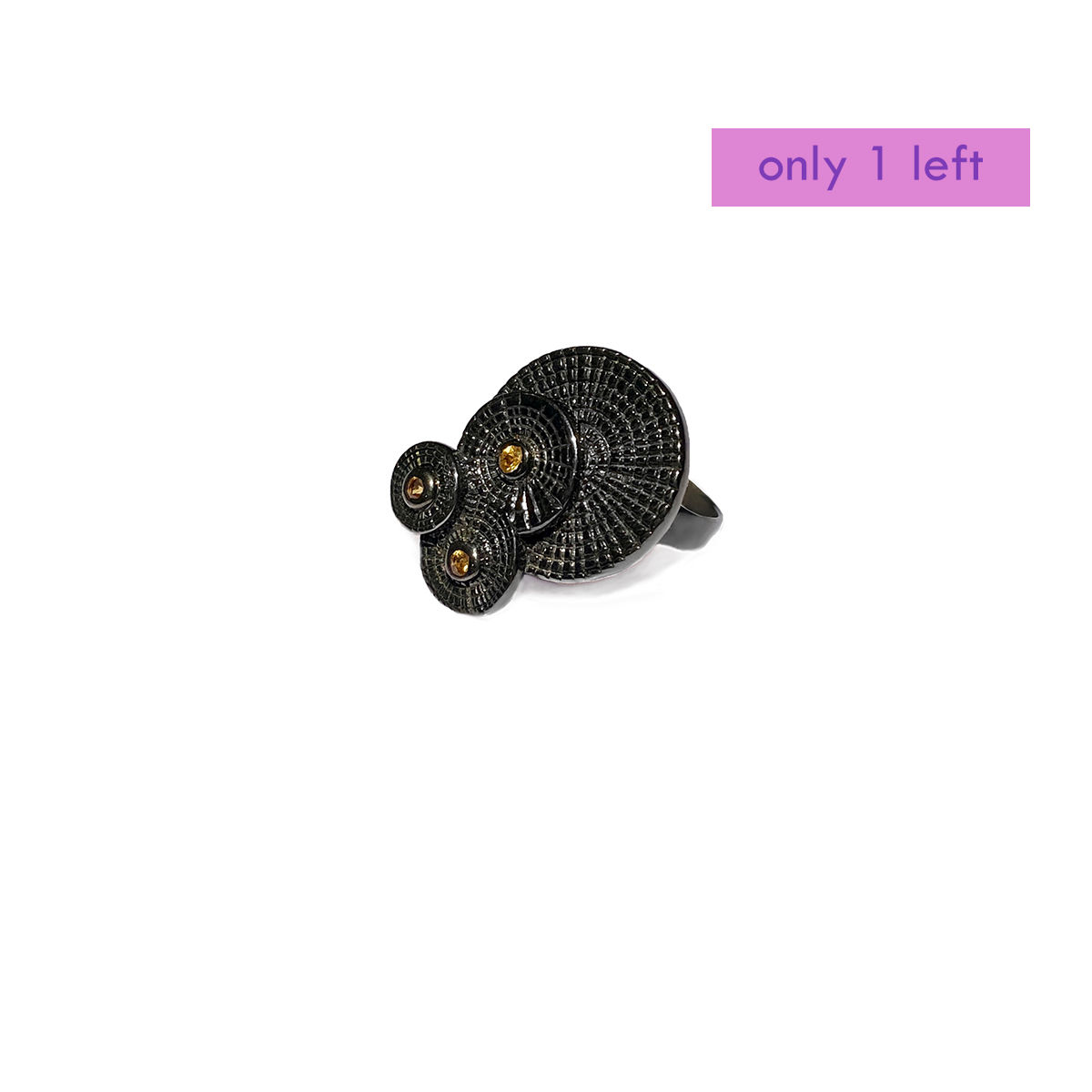 QUAI THAO yellow sapphire silver ring