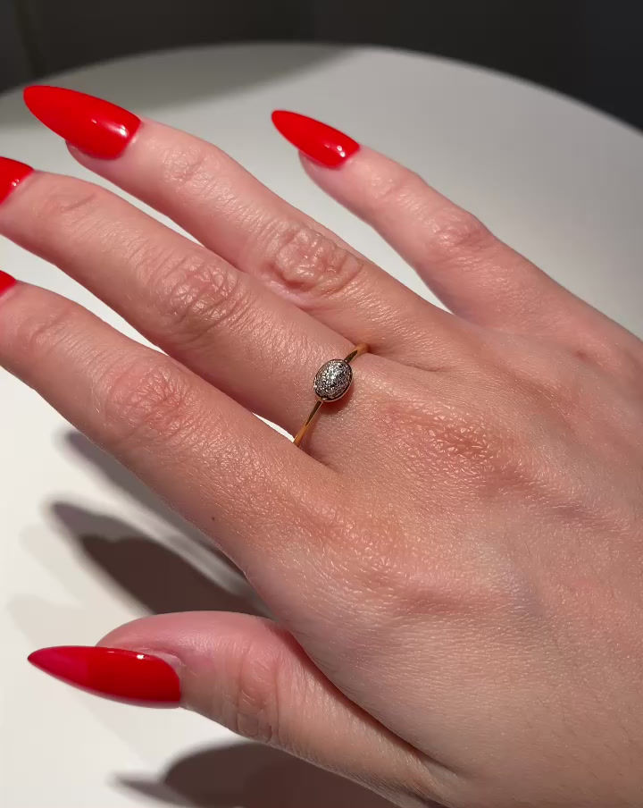 Thumbnail: ANNIE S 18K gold diamond ring