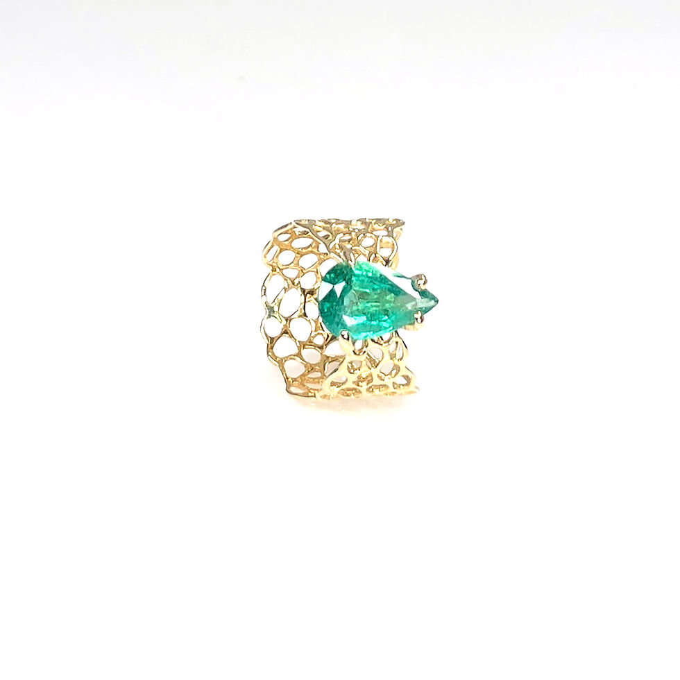 Thumbnail: VANYA emerald 18K gold ring