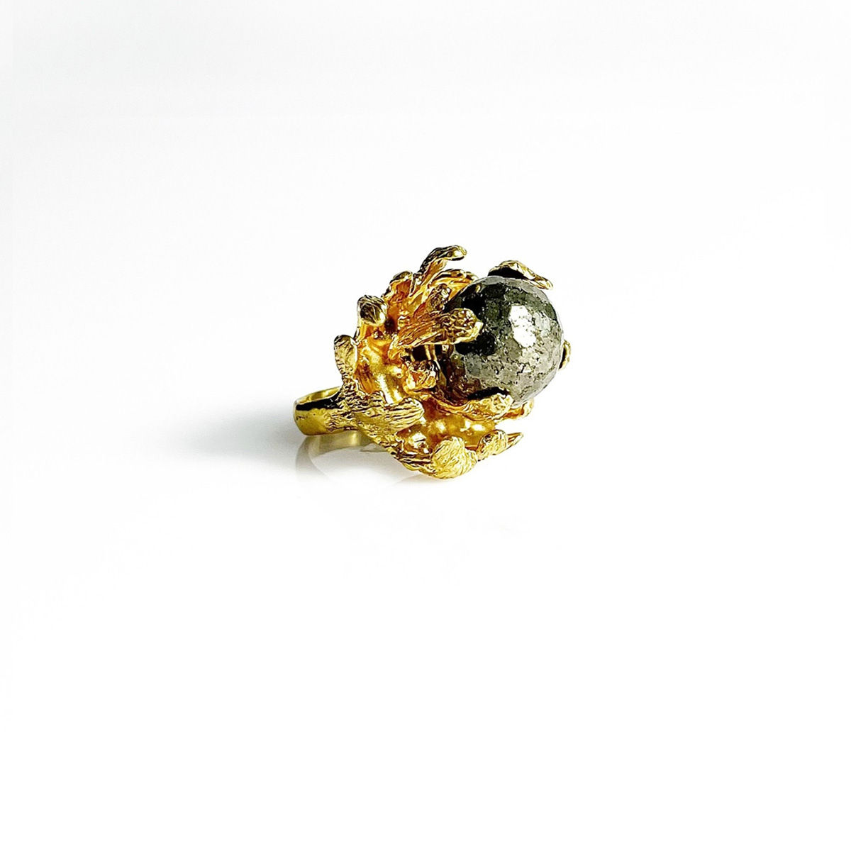 ROSALINDA pyrite - brass ring