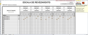 Planilha Escala de Revezamento