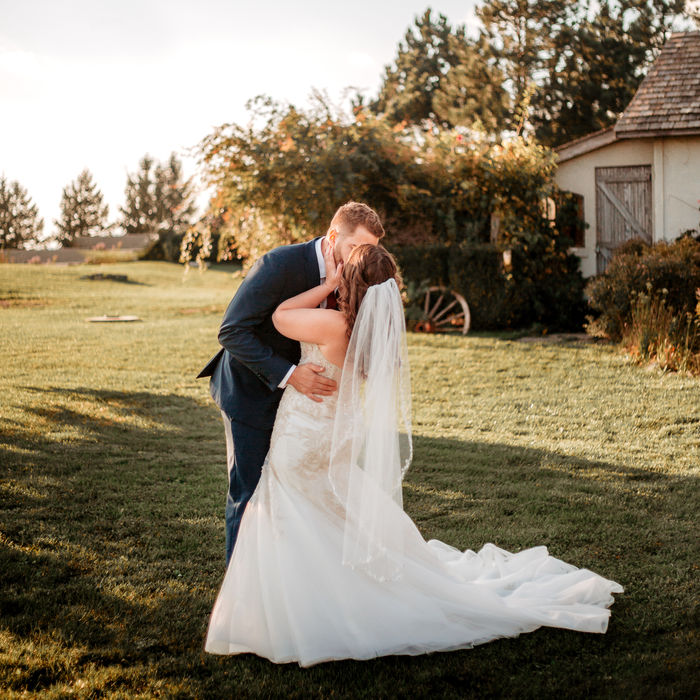Wedding photography featuring a beautiful couple surrounded at a stunning outdoor location. 