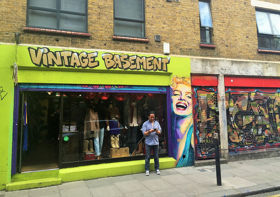 One of many shops in Shoreditch