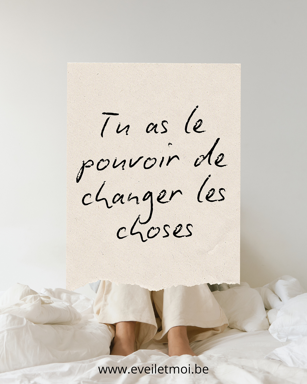ET SI LA CAUSE DE TON INCONFORT N'ÉTAIT PAS EXTÉRIEURE À TOI...               MAIS INTÉRIEURE ?