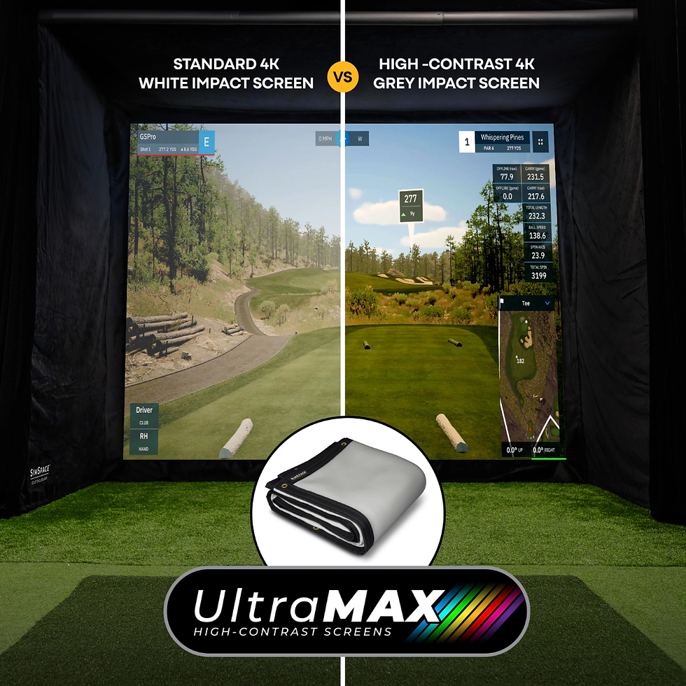 Thumbnail: SimSpace Golf Simulator Enclosure (UltraMAX Grey Screen)