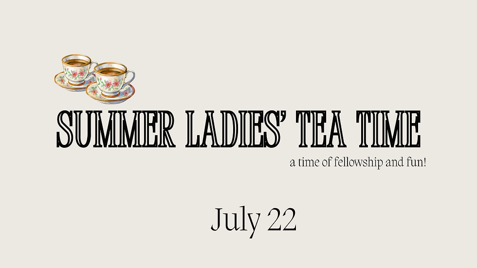 Glow Ladies' Tea Time