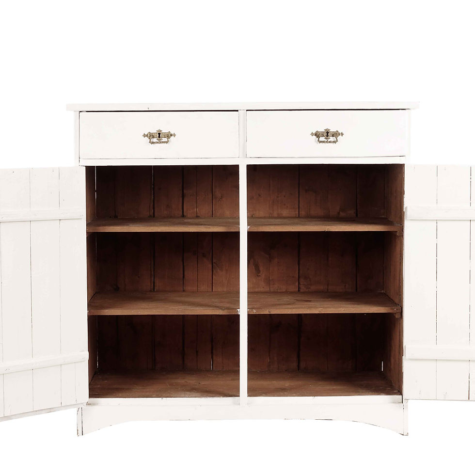 Thumbnail: Swedish Kitchen cabinet in painted pine - 1800s