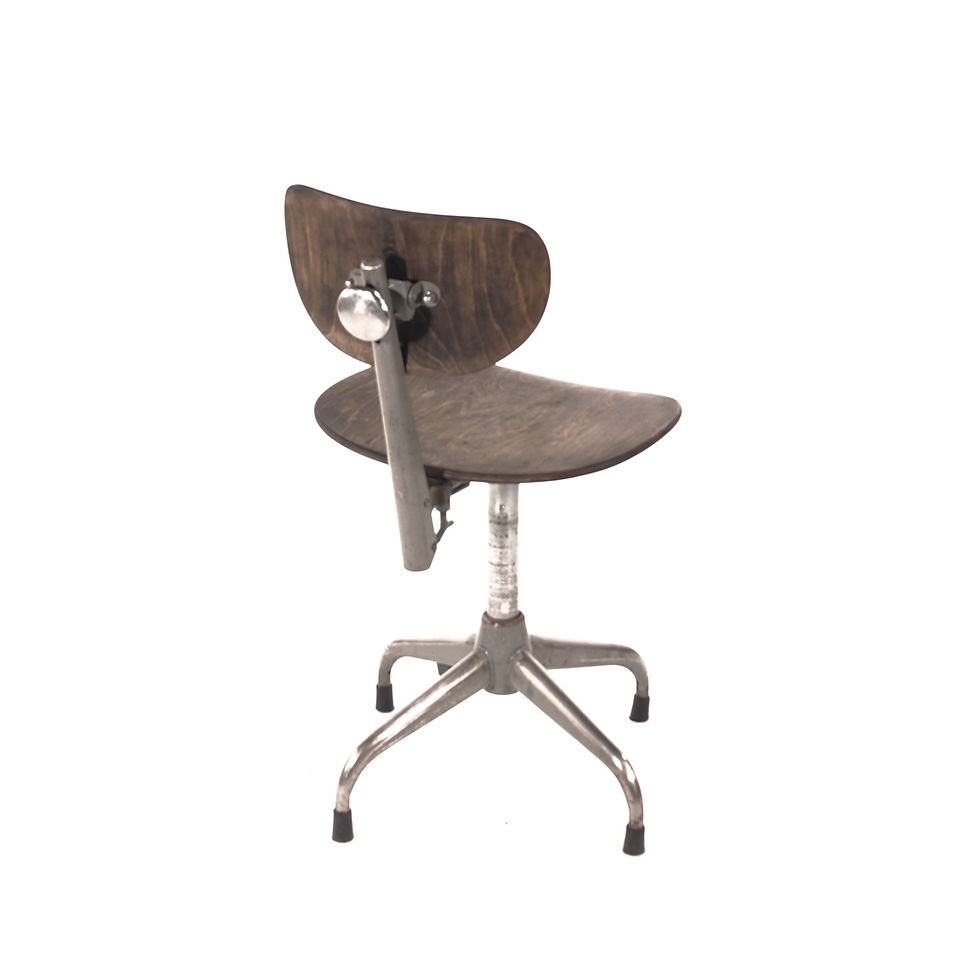 Thumbnail: Wooden industrial chair
