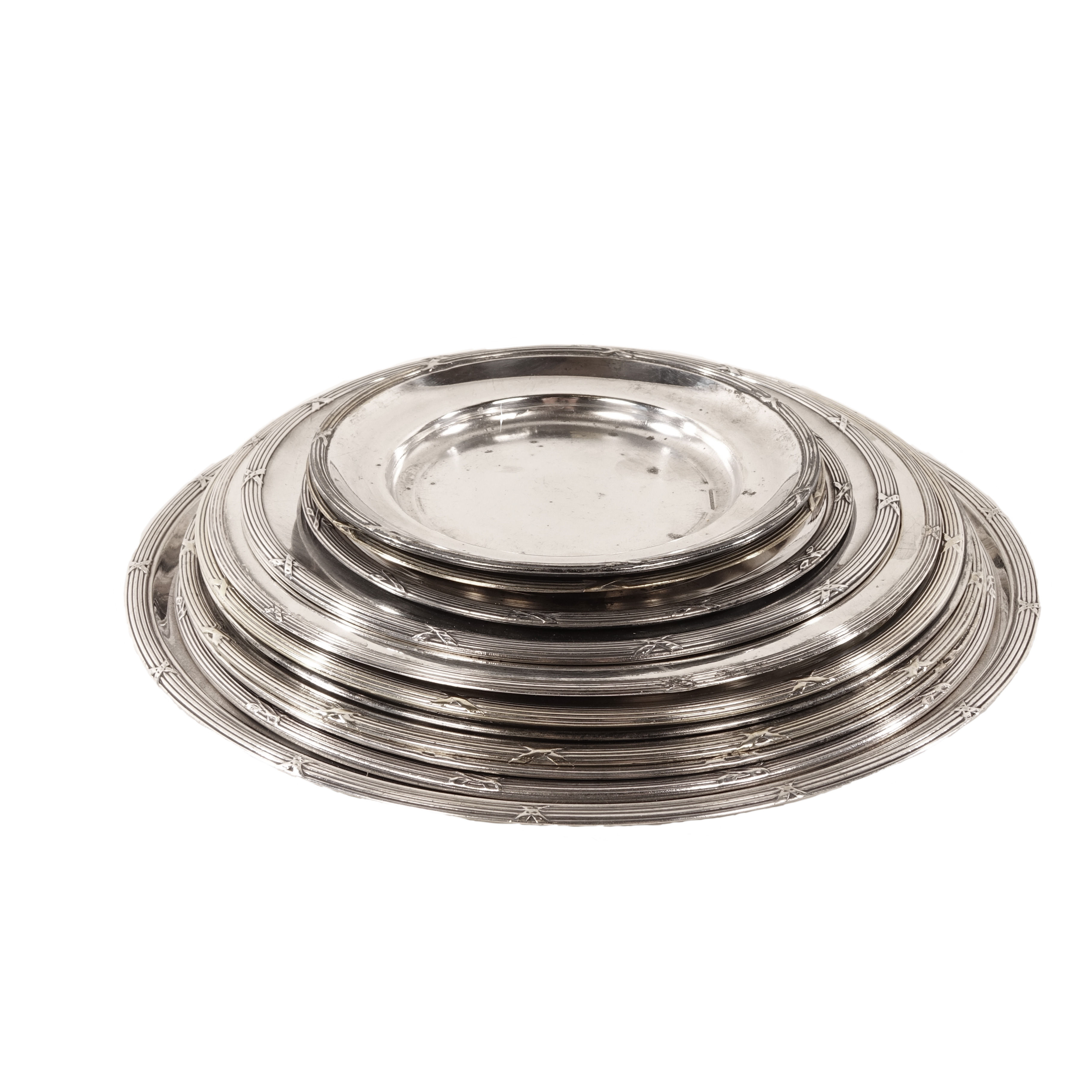 Vintage silver plates