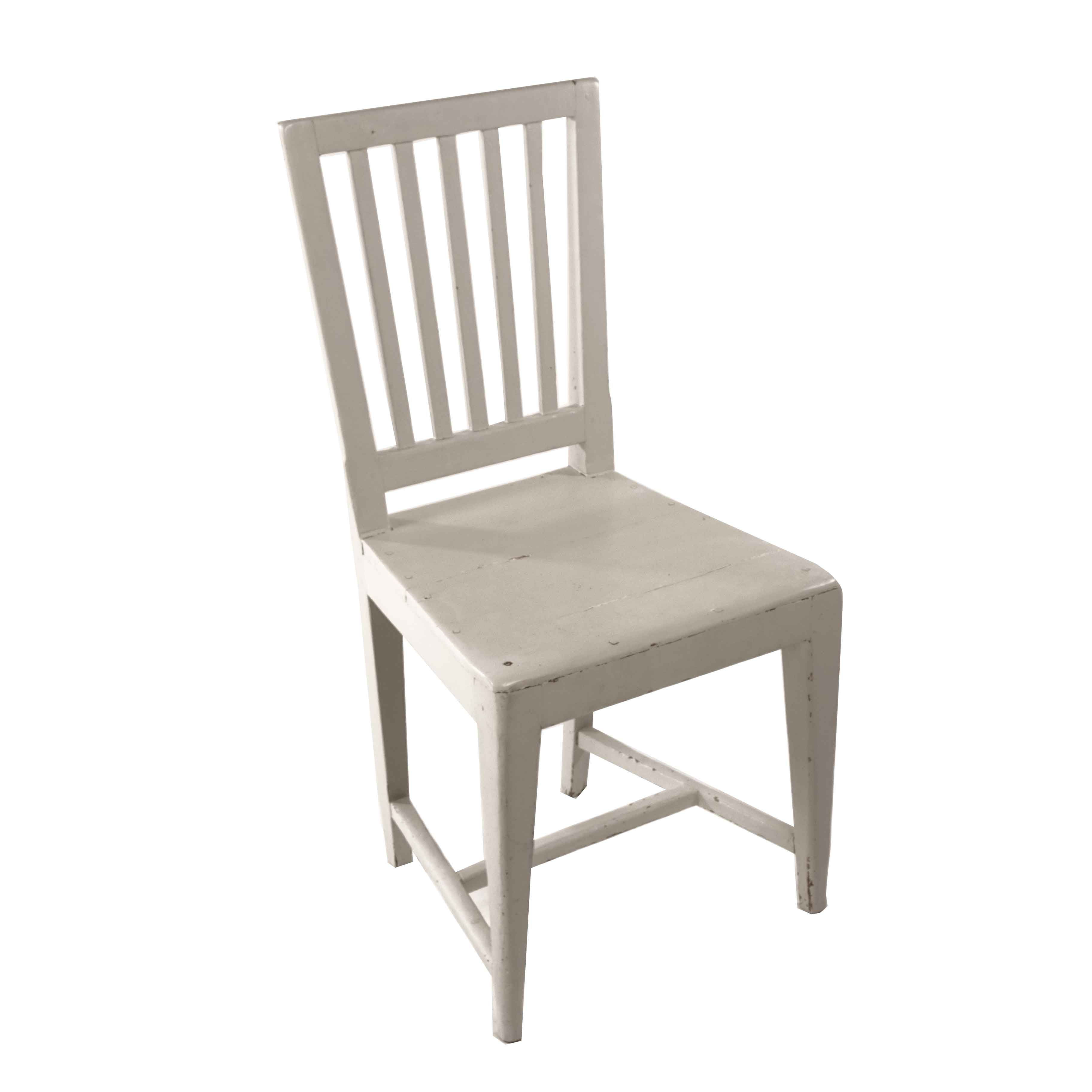 White painted chair - 1800s