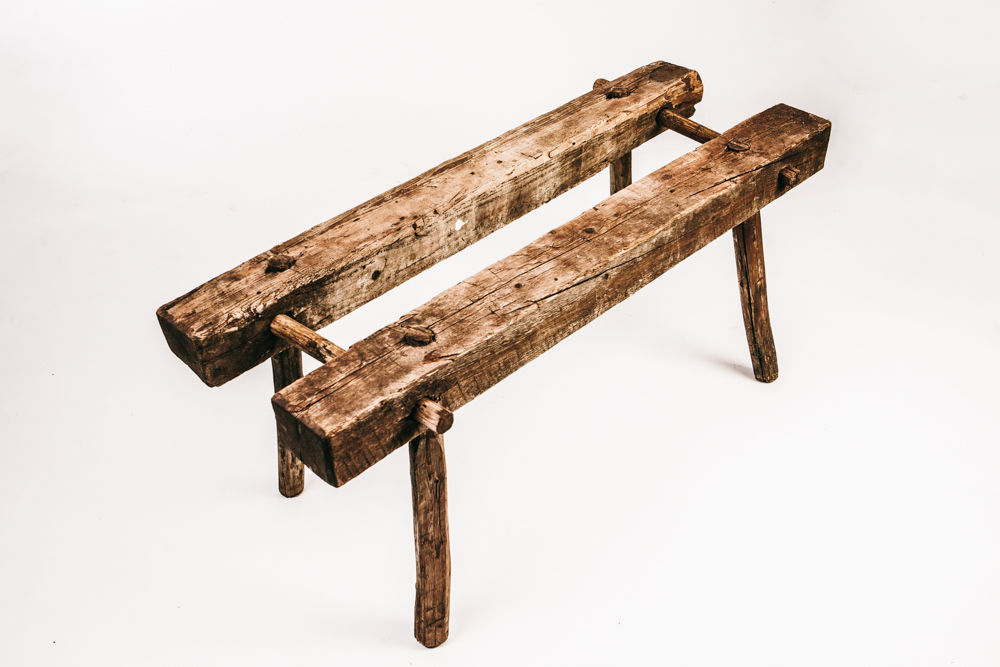 Antique pine bench 1800s