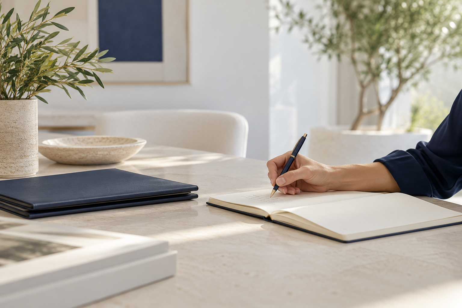 Notes to organise the care of a home · concept image