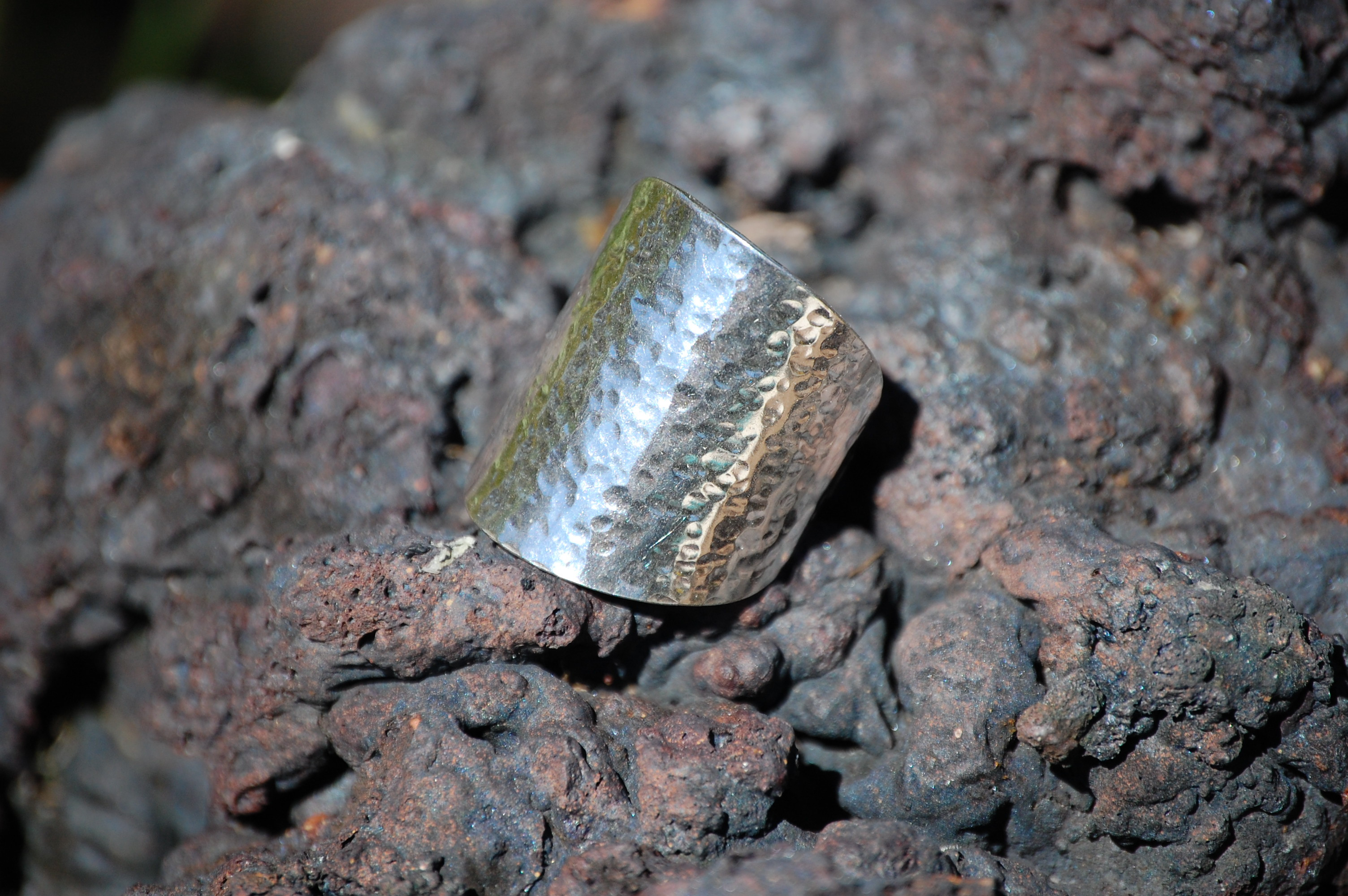 Not a Spoon Spoon Ring Dimpled