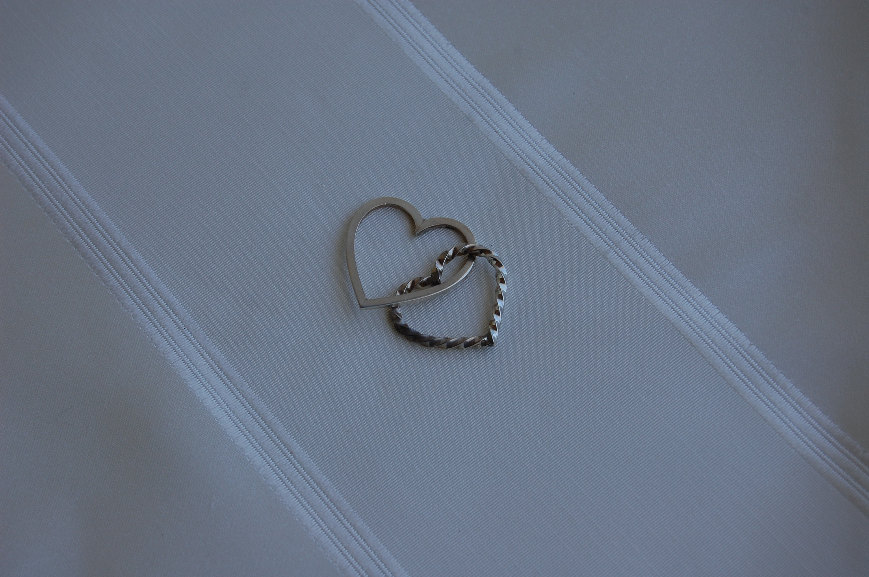 Sterling Silver Double Heart